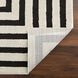 Optika 130 X 94 inch Black/White Rug in 8 x 11