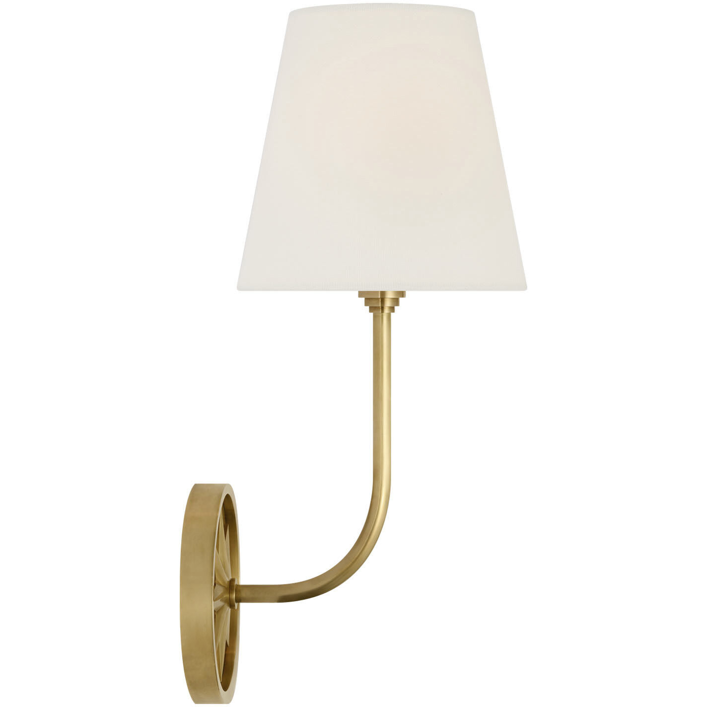 Chapman & Myers Polaris LED 6 inch Antique-Burnished Brass Sconce Wall Light