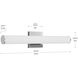 Phase 6.2 LED 24 inch Polished Chrome Linear Vanity Light Wall Light