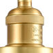 Franklin Restoration Halophane LED 9 inch Satin Gold Sconce Wall Light in Clear Halophane Glass, Franklin Restoration