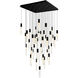 Greta LED 36 inch Black Chandelier Ceiling Light
