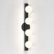 Cabaret 4 Light 21.65 inch Matte Black Bathroom Wall Light