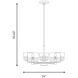 Drew & Jonathan Lochdale 5 Light 24 inch Satin Brass Chandelier Ceiling Light, Medium