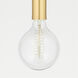 Ava 1 Light 5 inch Aged Brass Wall Sconce Wall Light