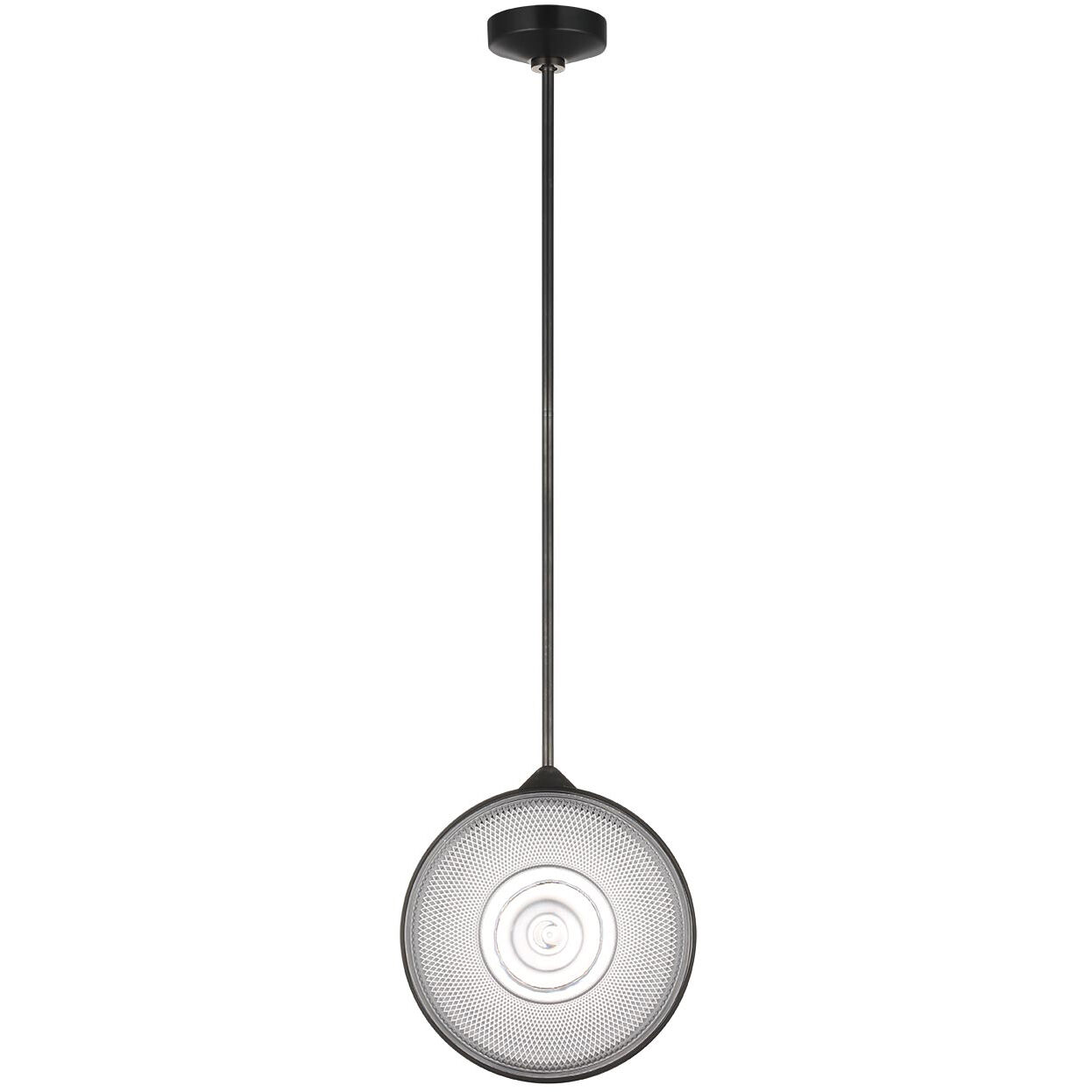 Waterford Copper Coast LED 15 inch Bronze Karo and Olive Cut Pendant Ceiling Light