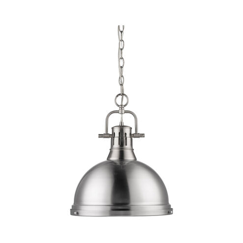 Duncan 1 Light 14 inch Pewter Pendant Ceiling Light, Large