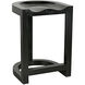 Saddle 26 inch Hand Rubbed Black Counter Stool