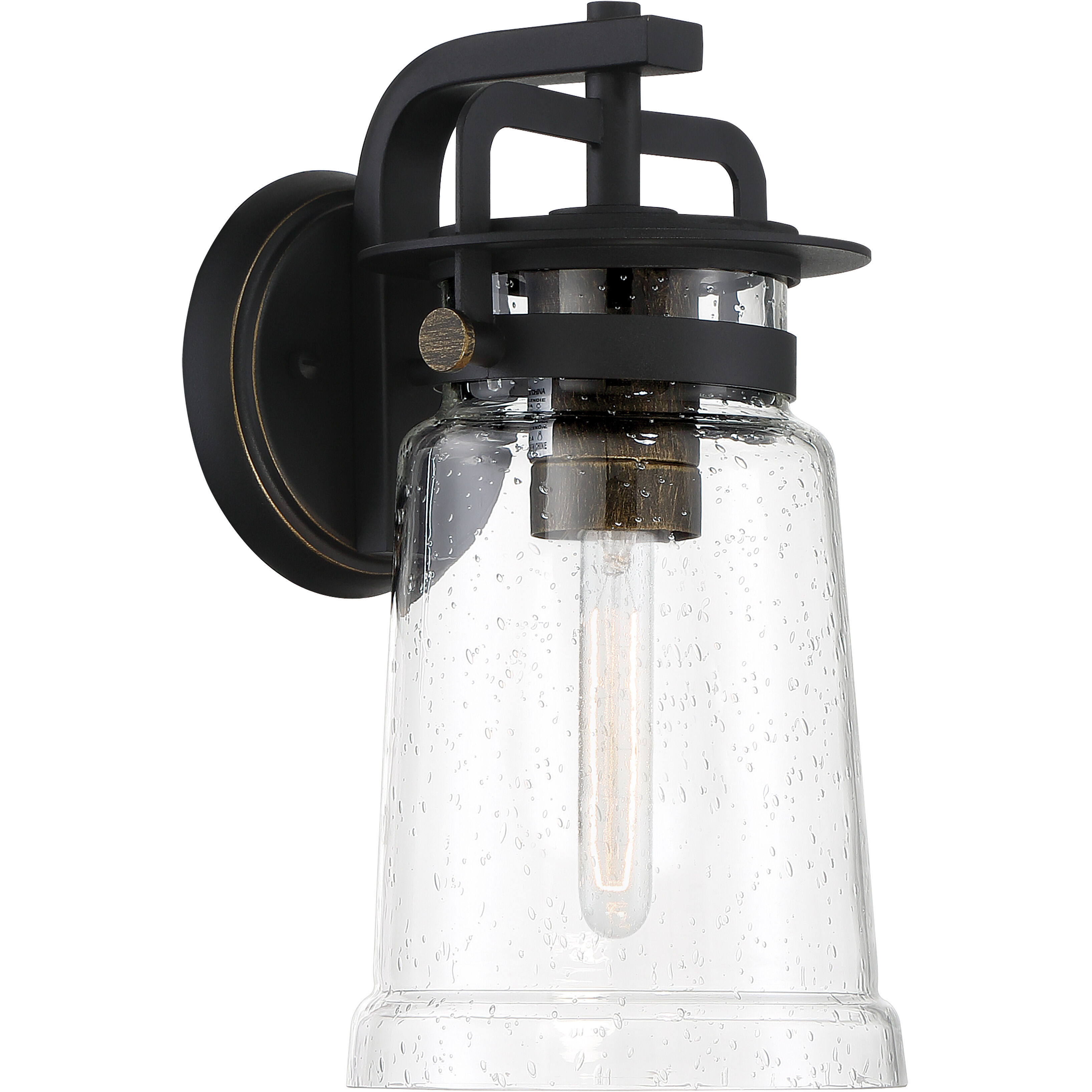 Maribel Heights 1 Light 14 inch Sand Coal/Gold Outdoor Wall Mount, Great Outdoors