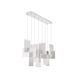Coburg Linear Chandelier Ceiling Light in Silver