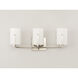 Dart 3 Light 21.25 inch Satin Nickel Bath Vanity Wall Light
