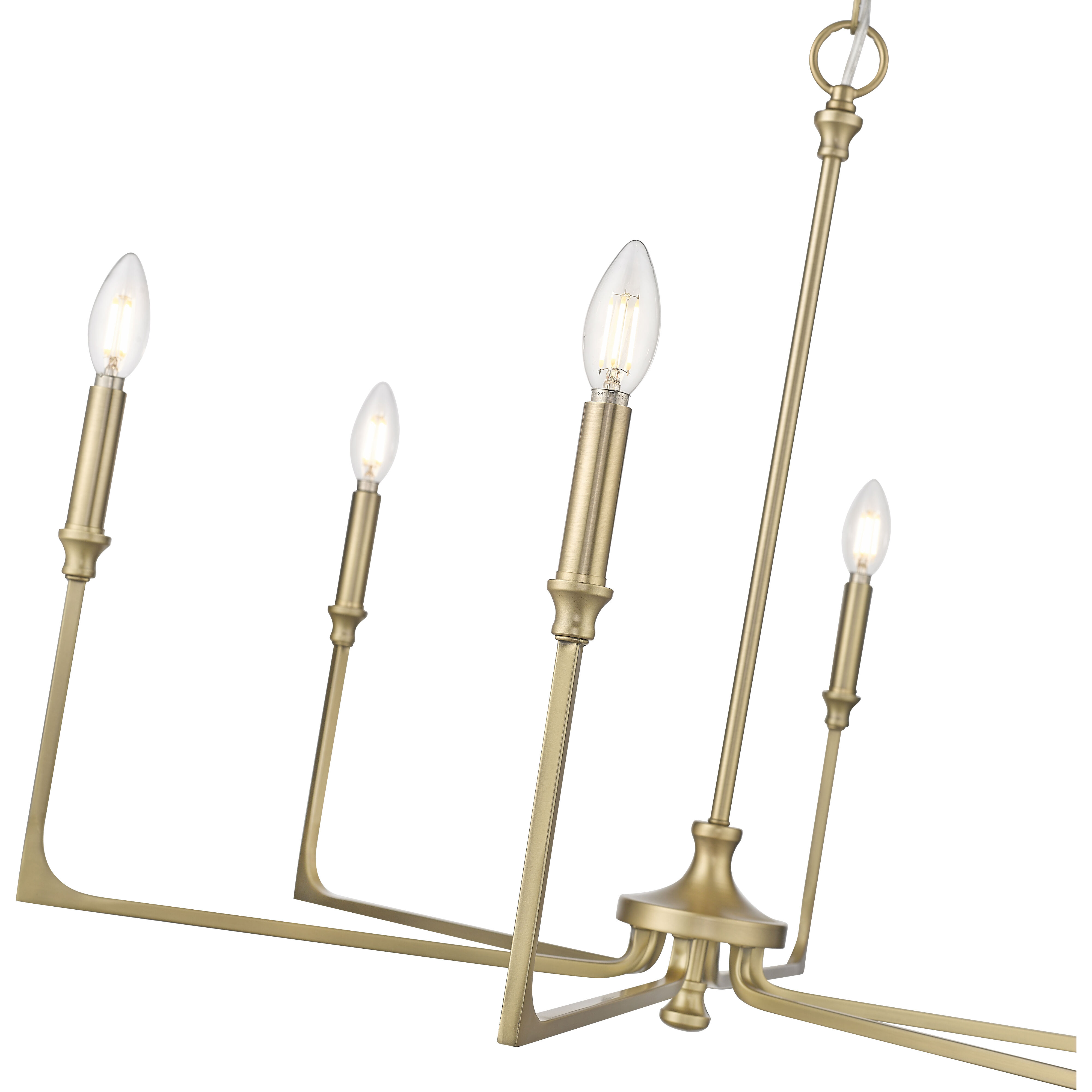 Azara 6 Light 32 inch Vintage Brass Chandelier Ceiling Light