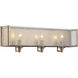 Chelsey 3 Light 24 inch Oxidized Silver Bath Light Wall Light