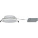 Flin Matte Powder White Recessed, Selectable CCT