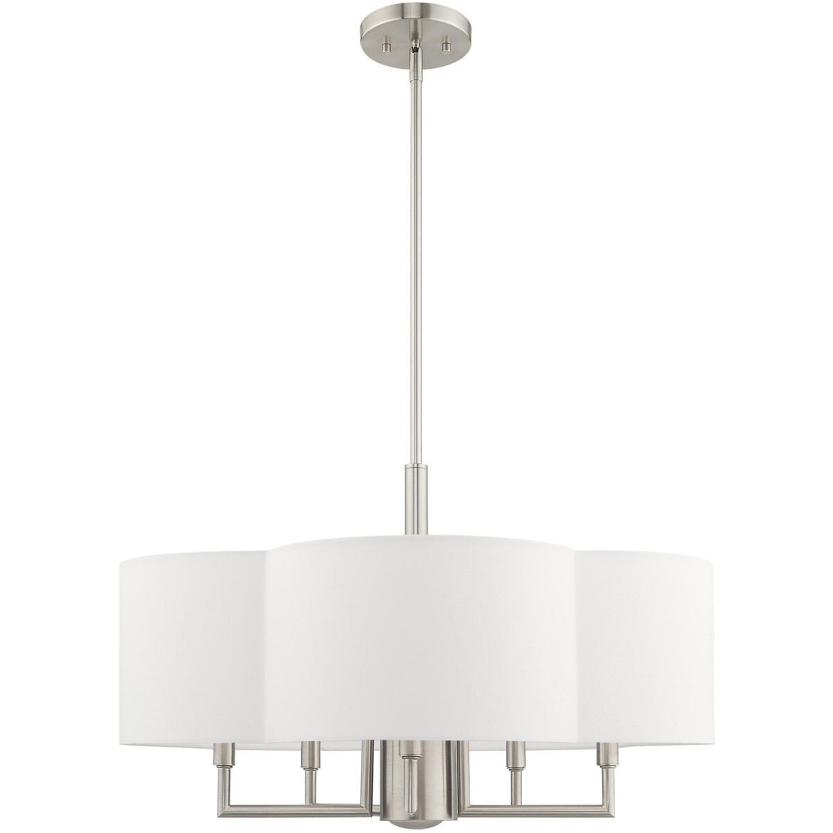 Chelsea 6 Light 24 inch Brushed Nickel Pendant Chandelier Ceiling Light