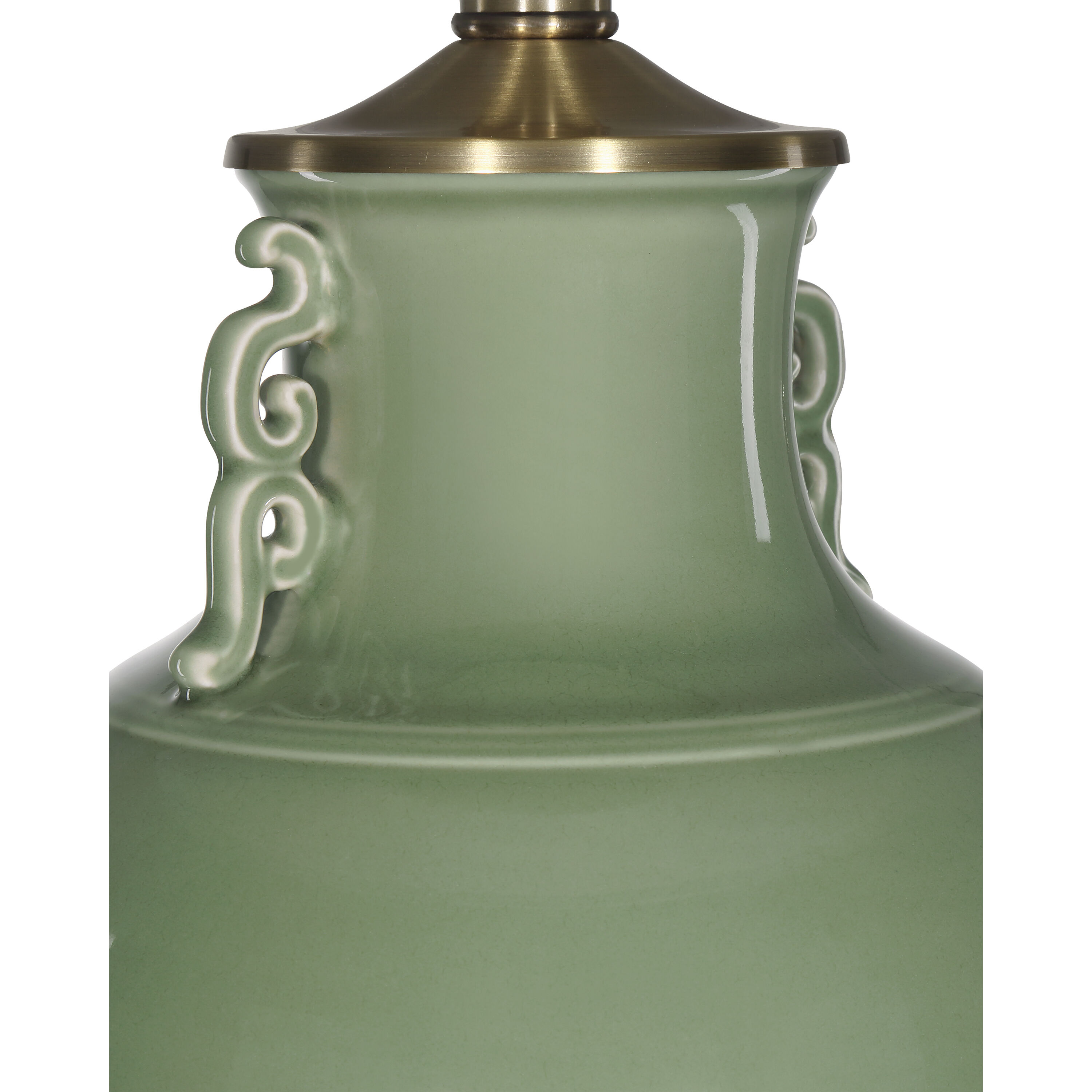 Londonderry 27.25 inch 150.00 watt Green/Clear Table Lamp Portable Light