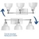 Bramlett 3 Light 24 inch Polished Chrome Bath Vanity Wall Light