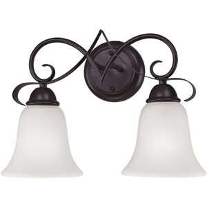 Brighton 2 Light 15 inch Oil Rubbed Bronze Vanity Light Wall Light