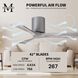 Atlas Irene-3H 42 inch Brushed Nickel with Barnwood Tone Blades Ceiling Mount Paddle Fan in Barn Wood, Flush Mounted
