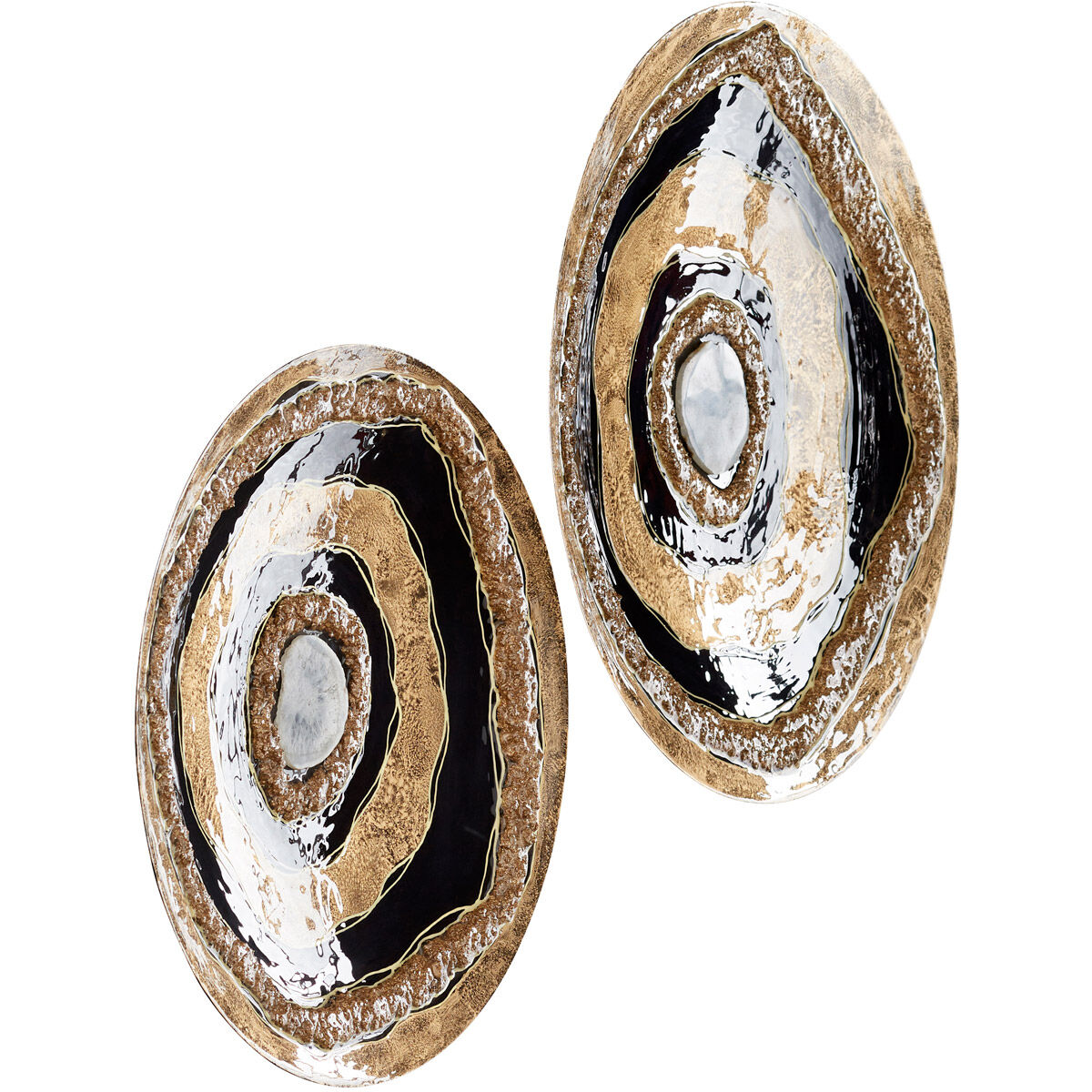 Skipping Rocks Gold and Black Wall Decor, Small