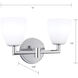 Chancellor Vanity Light Wall Light in Chrome
