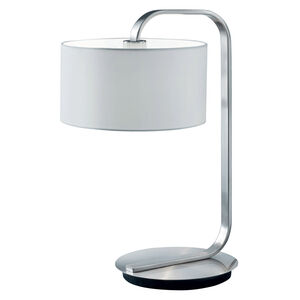 Cannes 21 inch 100 watt Nickel-Matte Table Lamp Portable Light