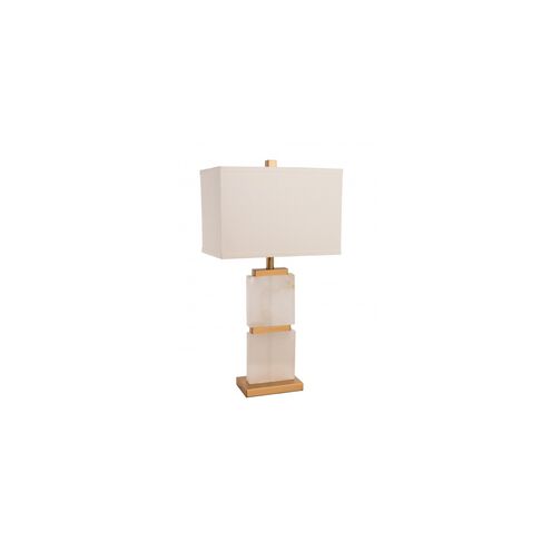 Canada 29 inch 100.00 watt White/Gold Table Lamp Portable Light