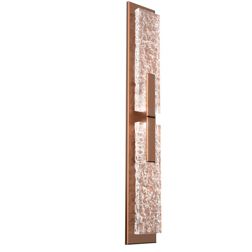 Glacier LED 5 inch Burnished Bronze Indoor Sconce Wall Light in 3000K LED, Double