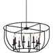 Newhall 8 Light 32 inch Black Iron Pendant Ceiling Light