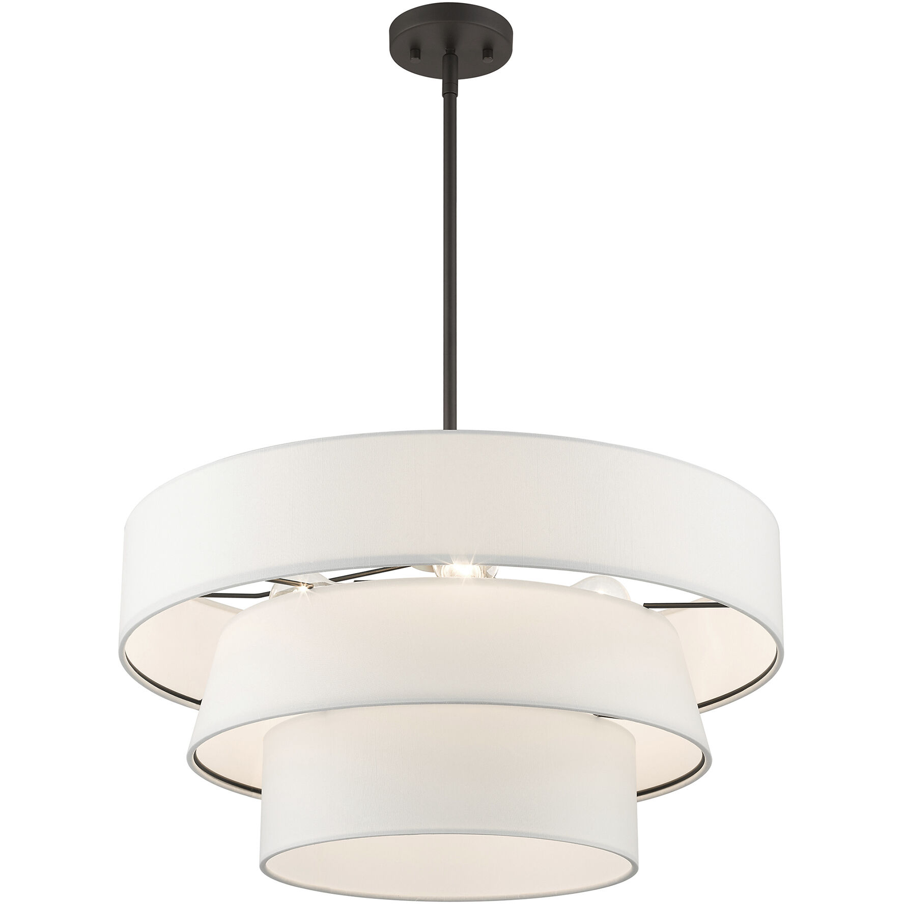 Warrenville 4 Light 23 inch Bronze Pendant Chandelier Ceiling Light