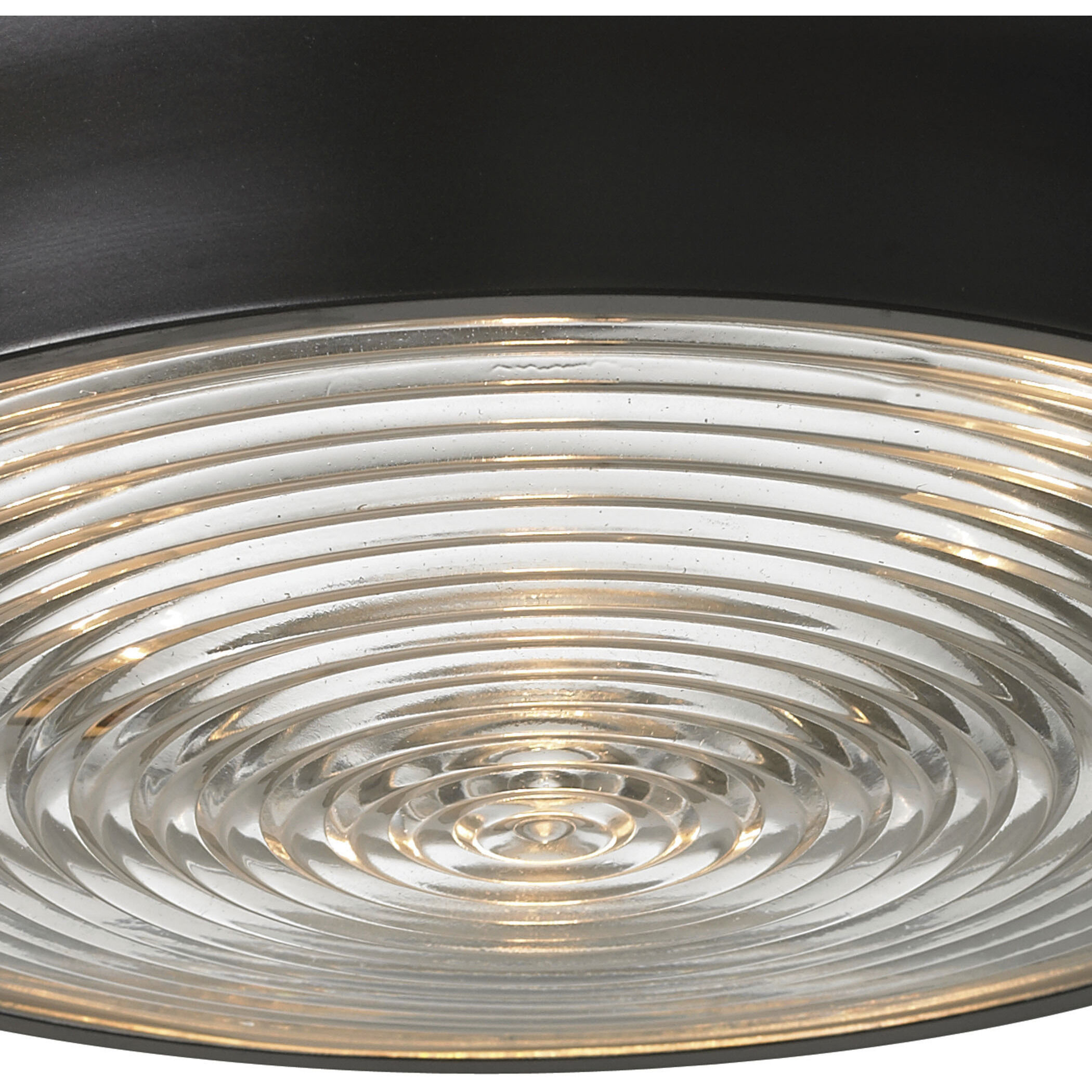 Chadwick 3 Light 15 inch Oil Rubbed Bronze with Glass Flush Mount Ceiling Light