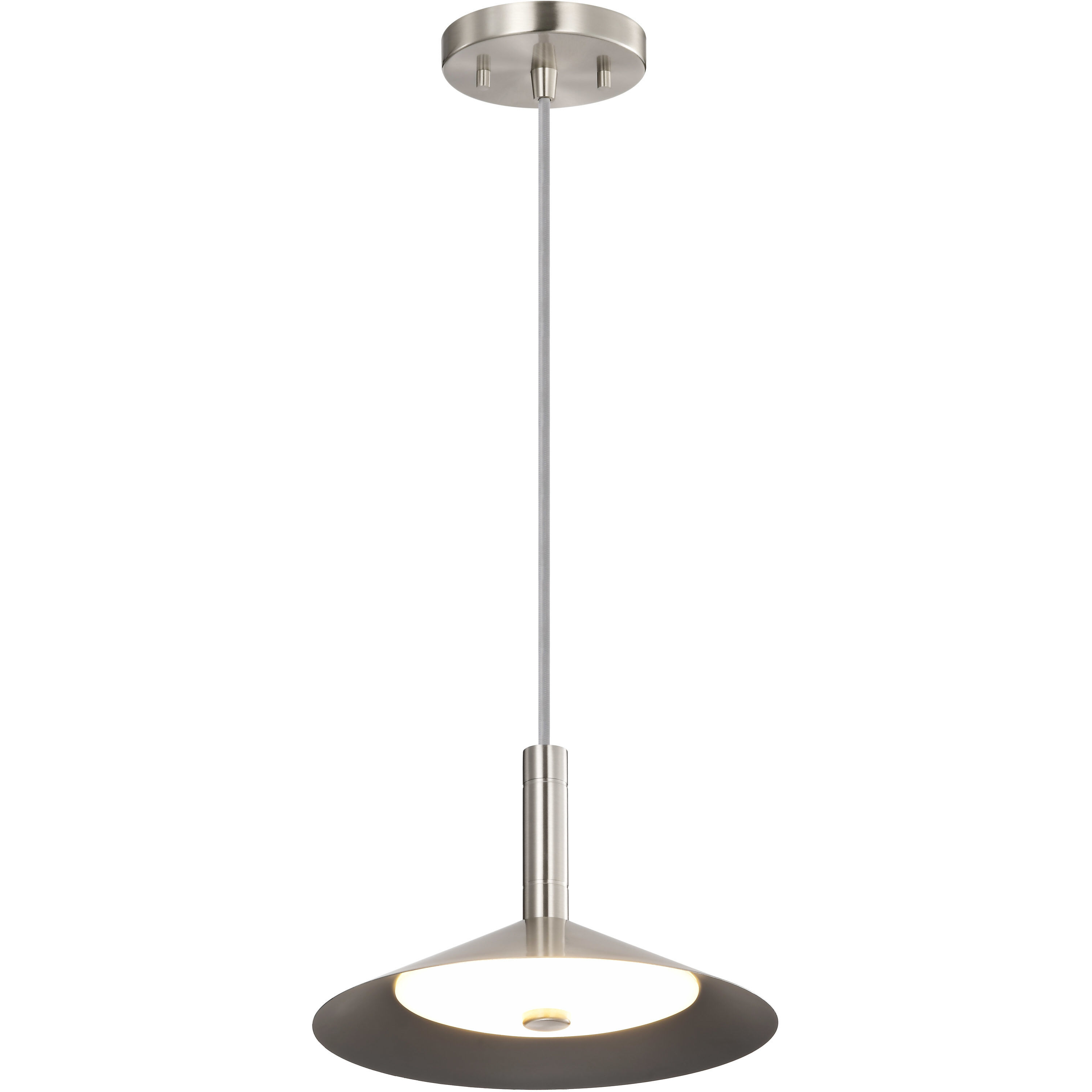 Corrine LED 9.88 inch Brushed Nickel Pendant Ceiling Light