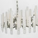 AERIN Bonnington 24 Light 55 inch Polished Nickel Linear Chandelier Ceiling Light in Alabaster, Large