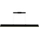 Krista LED 47 inch Satin Black Pool Table Light Ceiling Light