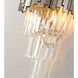 Canada 3 Light 8 inch Shiny Nickel Wall Sconce Wall Light