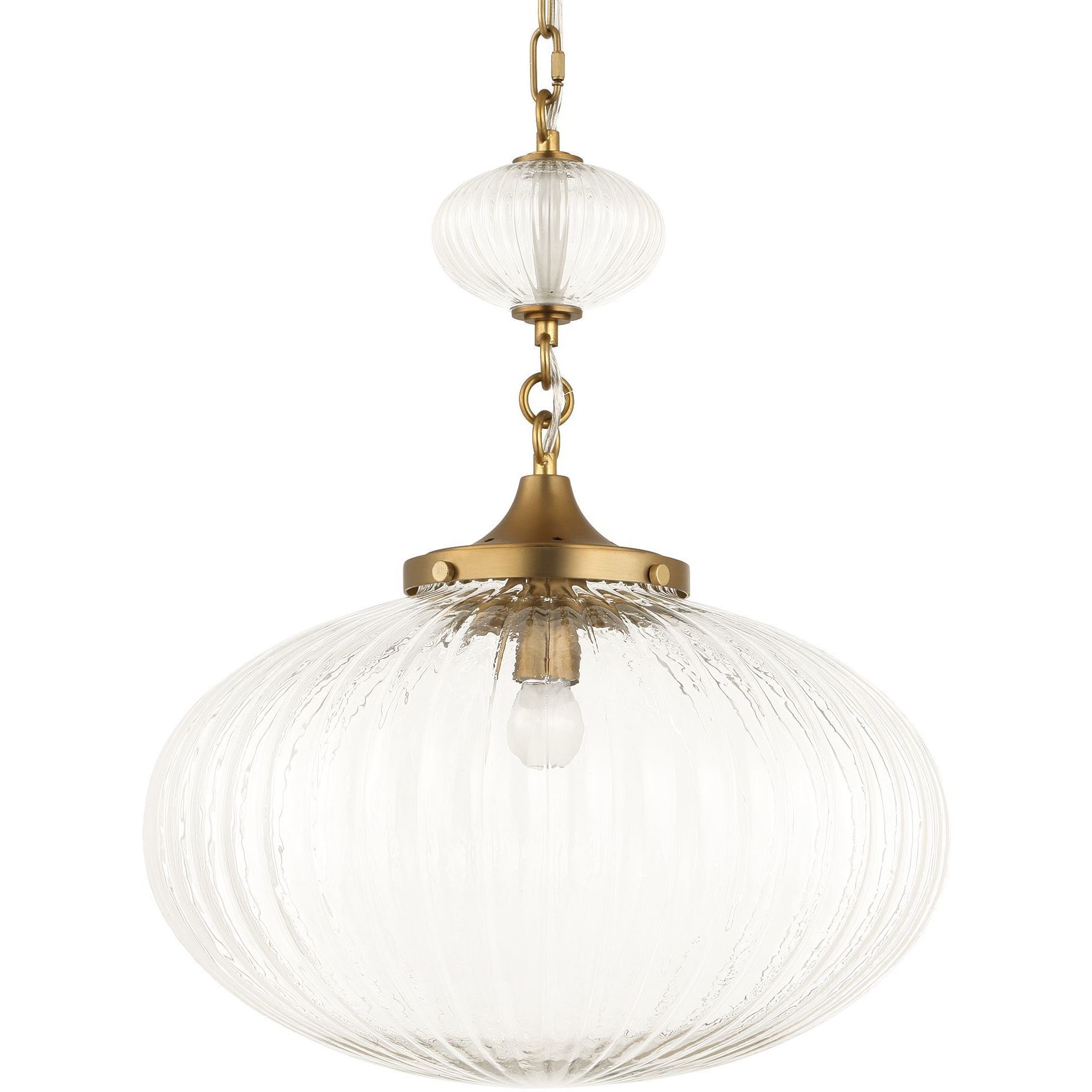 Bellaire 1 Light 16.5 inch Matte Brushed Gold Pendant Ceiling Light