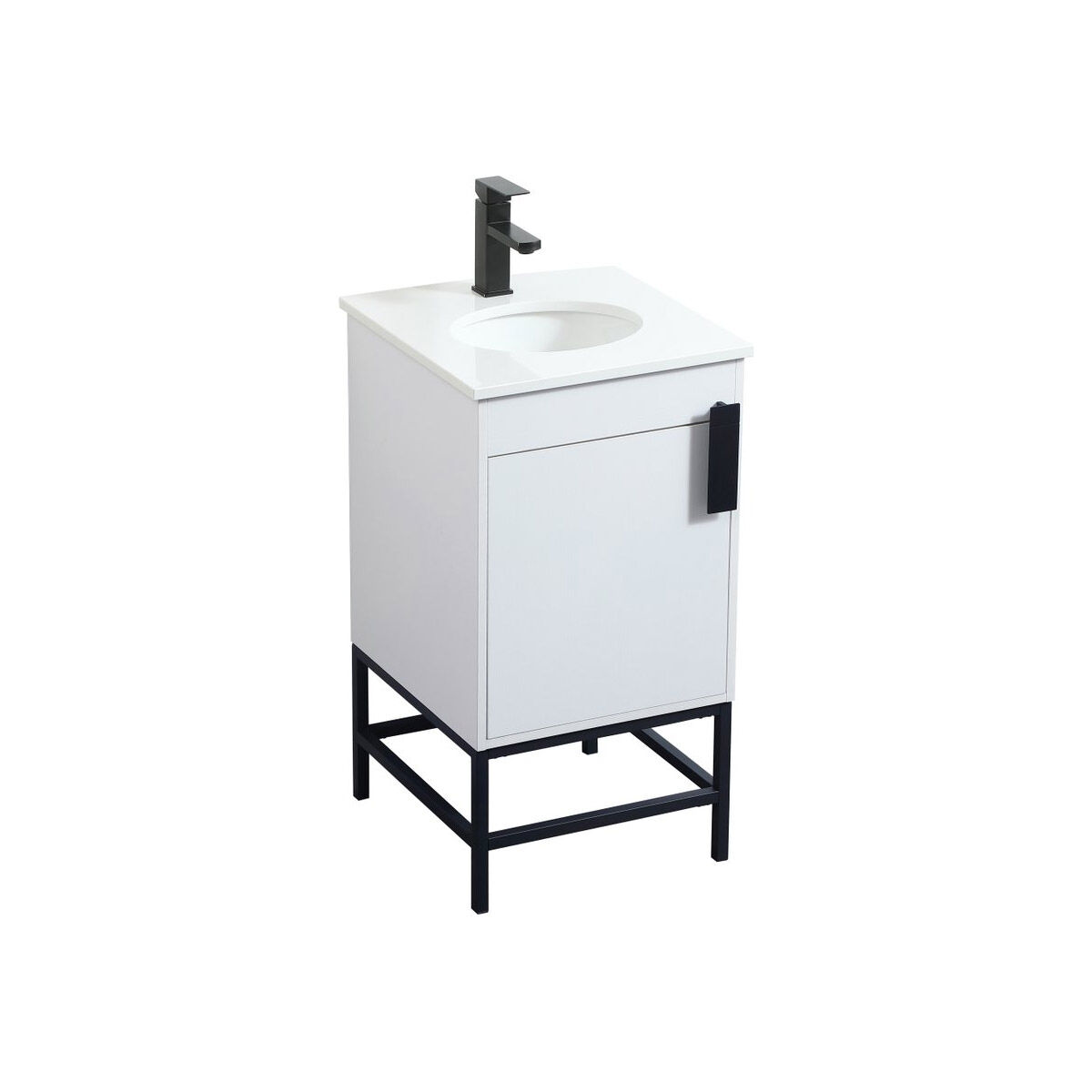 Eugene 19 X 18 X 33.5 inch White Vanity Sink Set