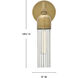 Soren 1 Light 5 inch Heritage Brass Bath Light Wall Light