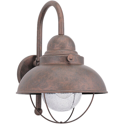 Sebring Outdoor Wall Lantern in Weathered Copper, Large