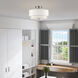 Fontana 3 Light 15 inch Brushed Nickel Semi-Flush Ceiling Light