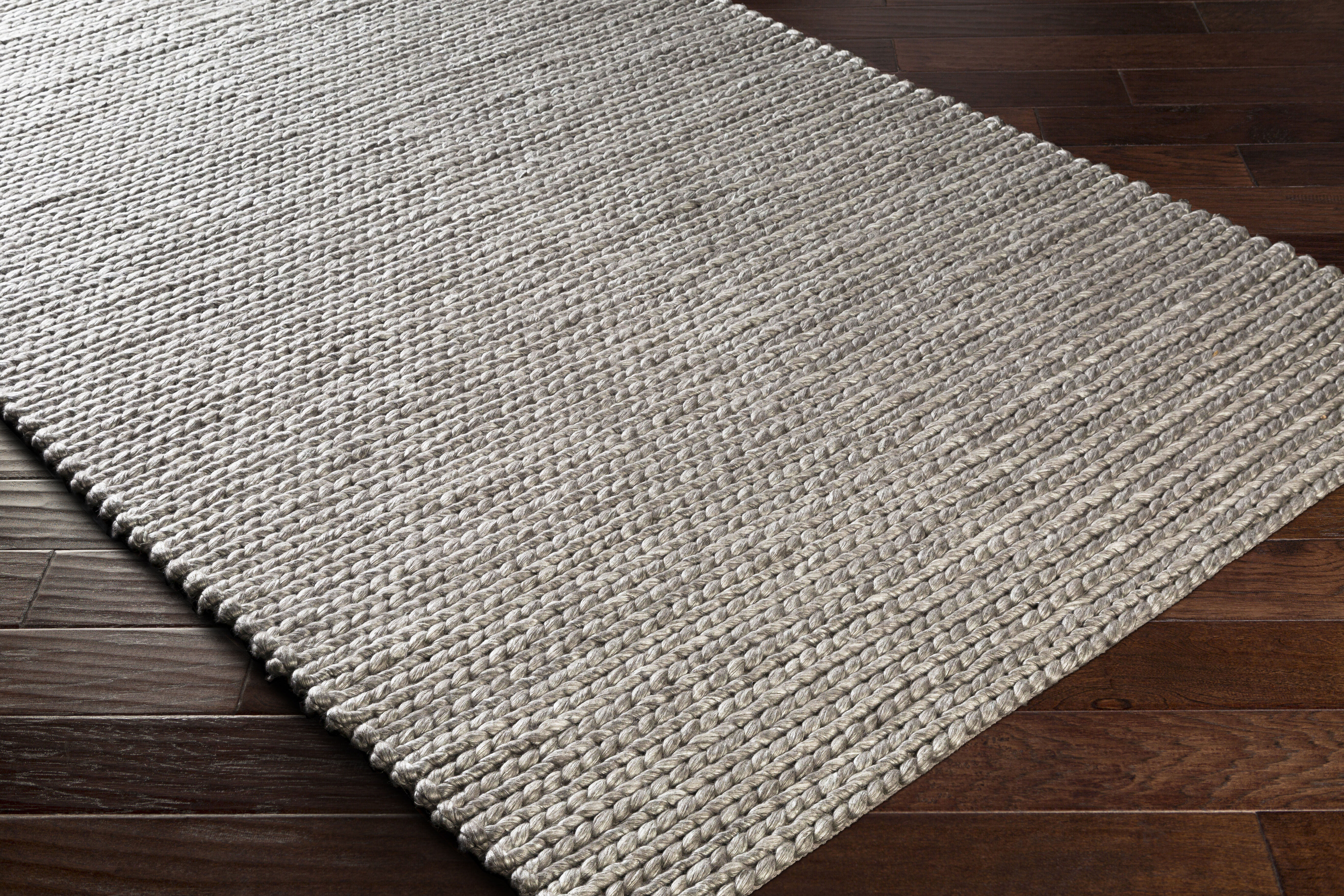 Ozark 36 X 24 inch Medium Gray Rug in 2 x 3, Rectangle