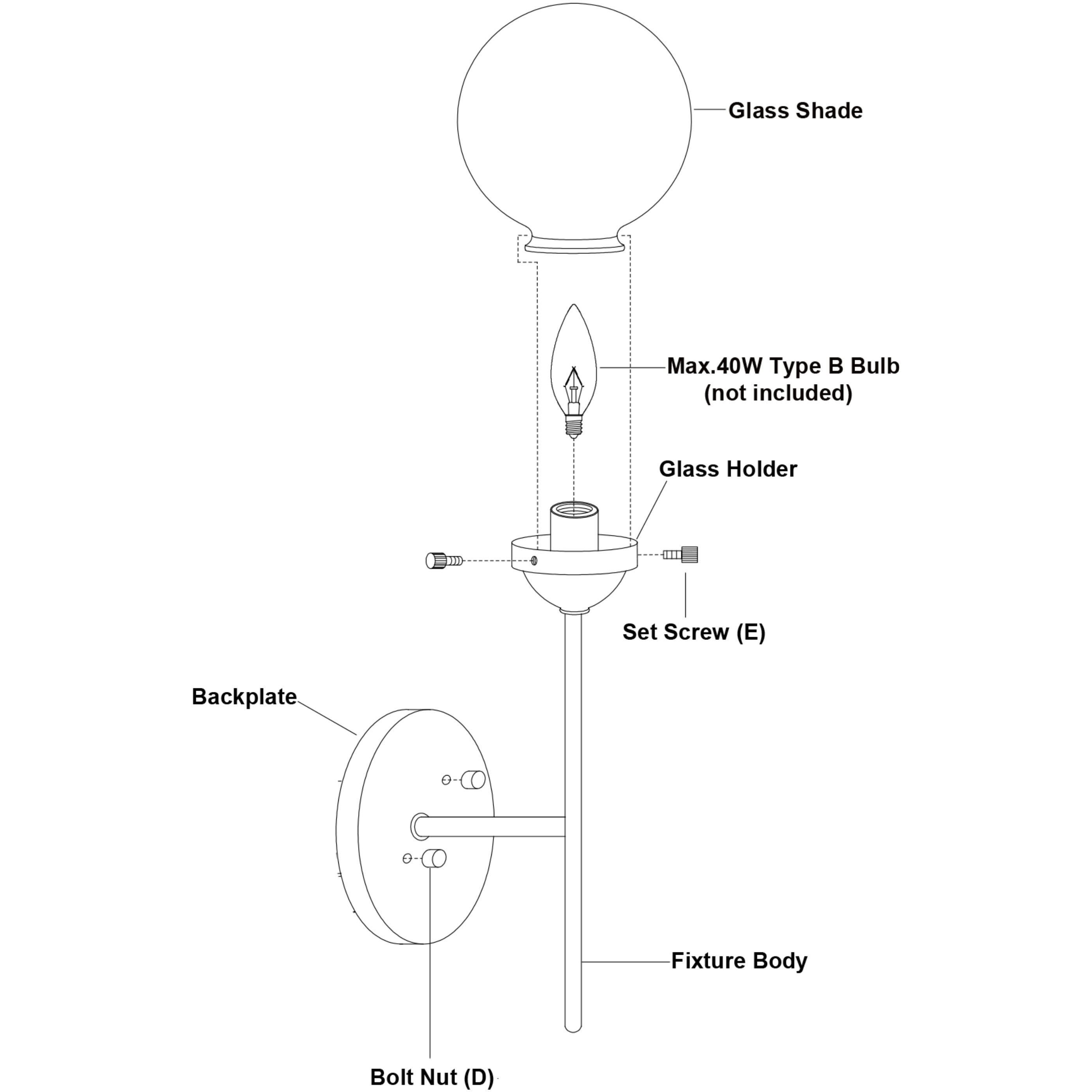 Orbit LED 5 inch Muted Brass and Oil Rubbed Bronze Wall Light in 1