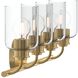 Reines 4 Light 31.75 inch Brushed Gold Bath Vanity Wall Light