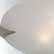 Franco-Goccia 2 Light 22 inch Polished Steel Flush Mount Ceiling Light