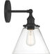 Barwell 1 Light 10 inch Coal Black Bath Vanity Light Wall Light
