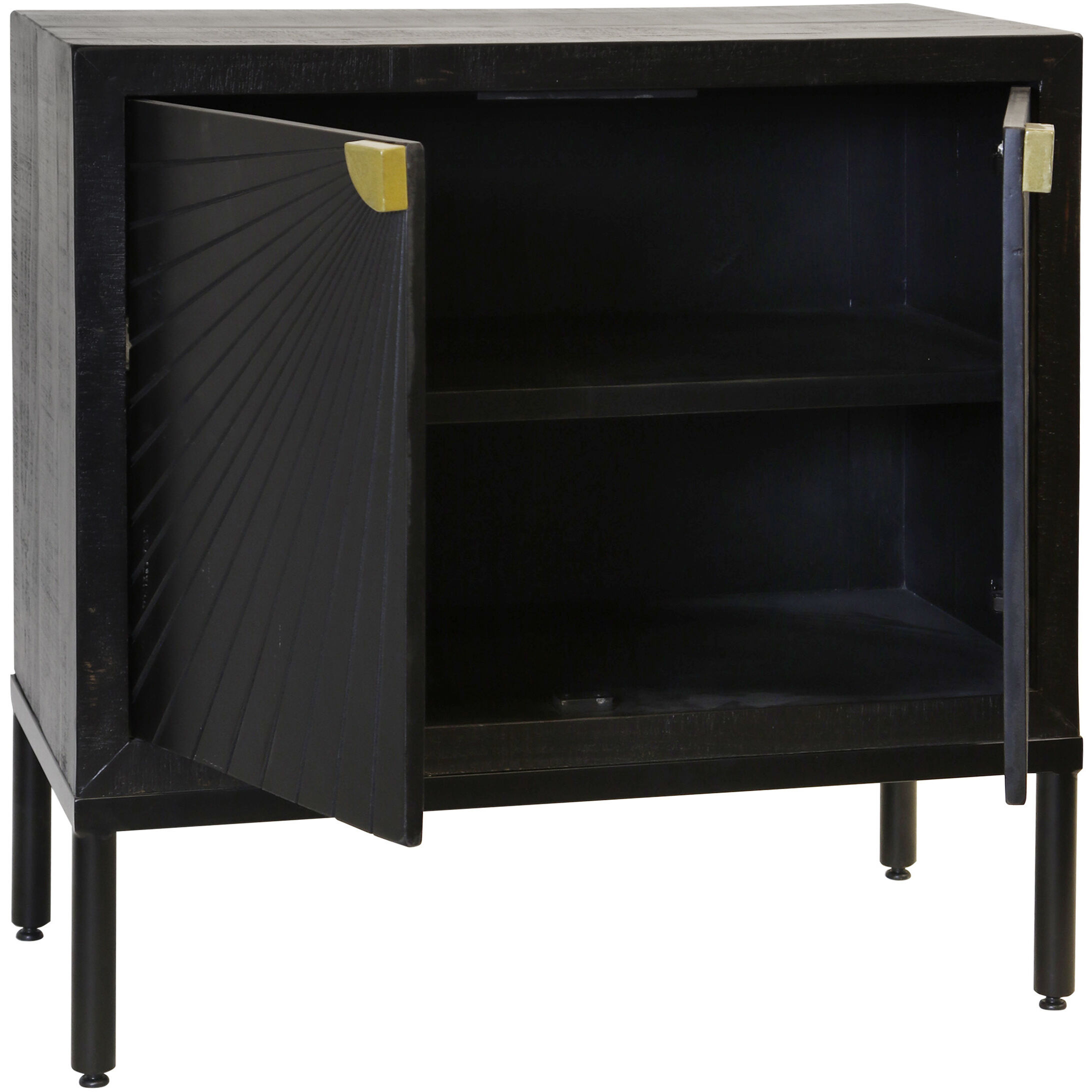 Sunshine 36 X 18 inch Ebony and Gold Console