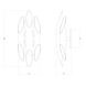 Chimes 6 Light 7.25 inch Satin Brass Wall Sconce Wall Light