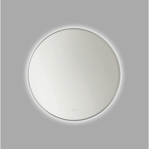 Cadre 30 X 30 inch Brushed Nickel Backlit Wall Mirror