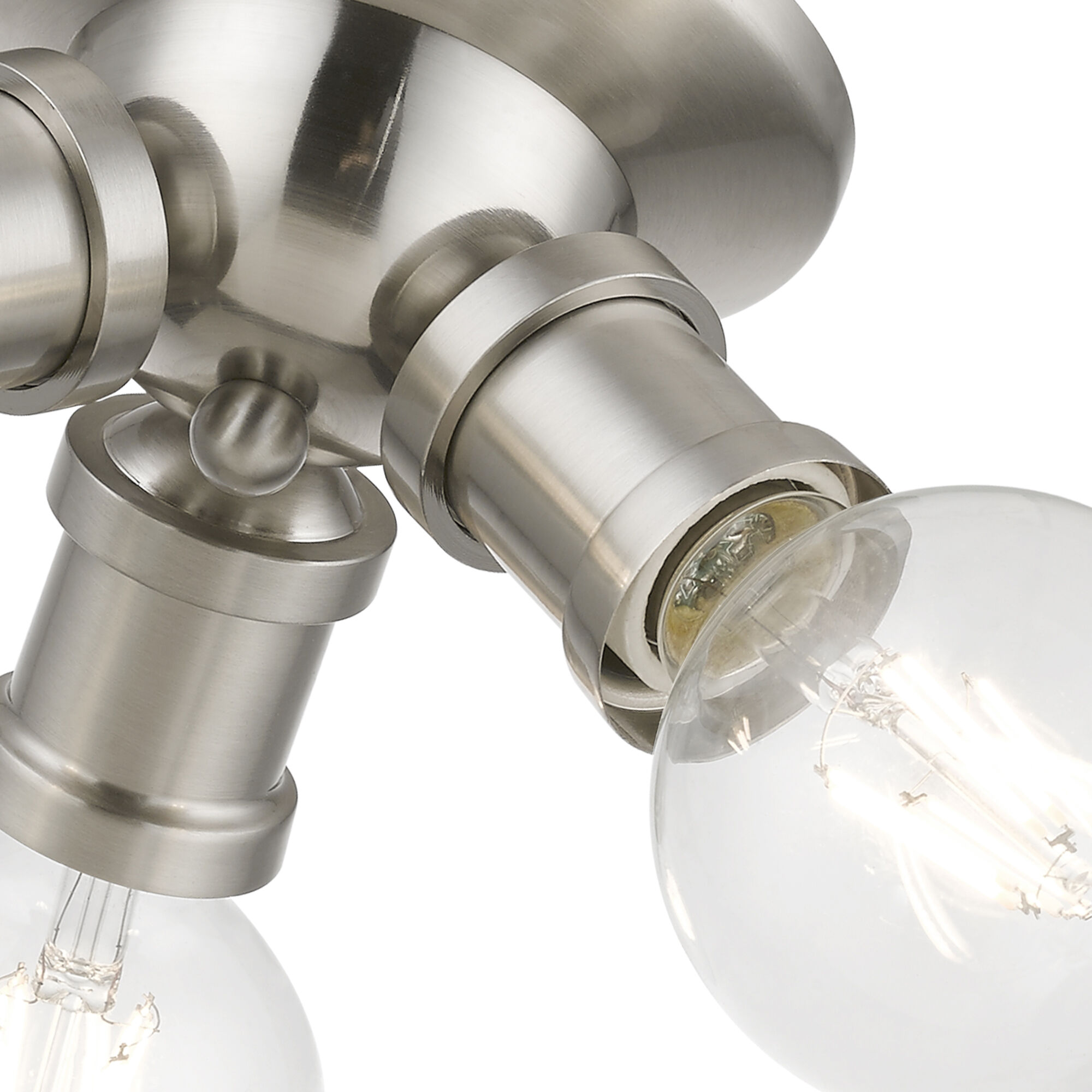 Lansdale 3 Light 7 inch Brushed Nickel Flush Mount Ceiling Light