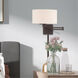 Allison 24 inch 100.00 watt Bronze Swing Arm Wall Lamp Wall Light