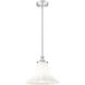 Fleur 1 Light 12 inch Brushed Nickel Pendant Ceiling Light